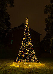 Galaxy LED-Tannenbaum zur Befestigung am Fahnenmast 600 cm - 1200 LED 20% blinkend